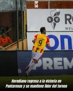 Herediano regresa a la victoria en Puntarenas y se mantiene líder del torneo